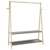 vidaXL Clothes Rack Natural bamboo Bamboo 52.0 in x 17.9 in x 59.3 in