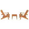 vidaXL Garden Lounge Set Brown Solid Acacia Wood Medium Foldable