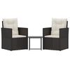 vidaXL Outdoor Lounge Set Black