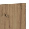 vidaXL Wall Headboard Artisan Oak Engineered Wood 94.5 x 0.6 x 31.5 in