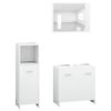 vidaXL Bathroom Furniture Set White Engineered wood Standard