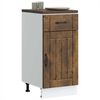 vidaXL Kitchen Base Cabinet Smoked Oak Engineered Wood Standard