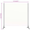 vidaXL Room Divider White 68.9"x70.9" Fabric