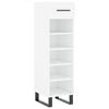 vidaXL Shoe Cabinet White Engineered wood, iron 41.3 in height