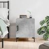 vidaXL Bedside Cabinet Concrete Grey Engineered Wood, Iron