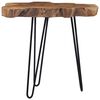 vidaXL Coffee Table Brown Teak Wood Medium Decorative Inlays