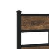 vidaXL Bed Frame Smoked Oak Steel, Engineered wood Small Single