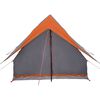 vidaXL Tents with Roof Gray and orange 220 x 233 x 184 cm Polyester