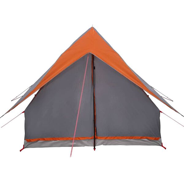 vidaXL Tents with Roof Gray and orange 220 x 233 x 184 cm Polyester