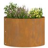 vidaXL Garden Planter Brown 11.81 x 11.81 x 7.87 in Weathering Steel
