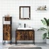 vidaXL Bathroom Cabinet Set Smoked oak