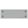 vidaXL Wall-mounted Magnetic Board White 31.5"x11.8" Tempered Glass