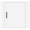 vidaXL Wall-mounted Bedside Cabinet White Engineered wood