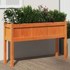 vidaXL Garden Planter Wax Brown Solid Pine Wood Medium