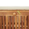 vidaXL Garden Storage Bench Cream White, Natural Wood