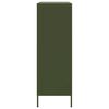 vidaXL Highboard Olive Green Steel Large Highboard Rectangular