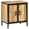vidaXL Bathroom Sink Cabinet Natural wood Solid mango wood, Iron Medium