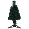 vidaXL Christmas Tree Black and green Fiber optic, plastic 2 ft Lights