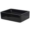 vidaXL Basin Ceramic Rectangular Black 16.1x11.8x4.7"