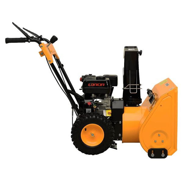 vidaXL Snow Thrower Yellow and black Steel and plastic Medium