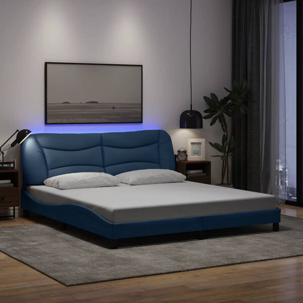 vidaXL Bed Frame Blue