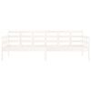 vidaXL Day Bed White Solid pine wood 31.5x79.0 in