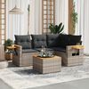 vidaXL Garden Sofa Set Grey
