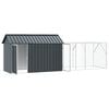 vidaXL Bird Cage Anthracite 416.5 x 103 x 142 cm Galvanized steel