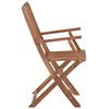 vidaXL Garden Chair Set of 6 Natural Wood Solid Acacia Wood Standard