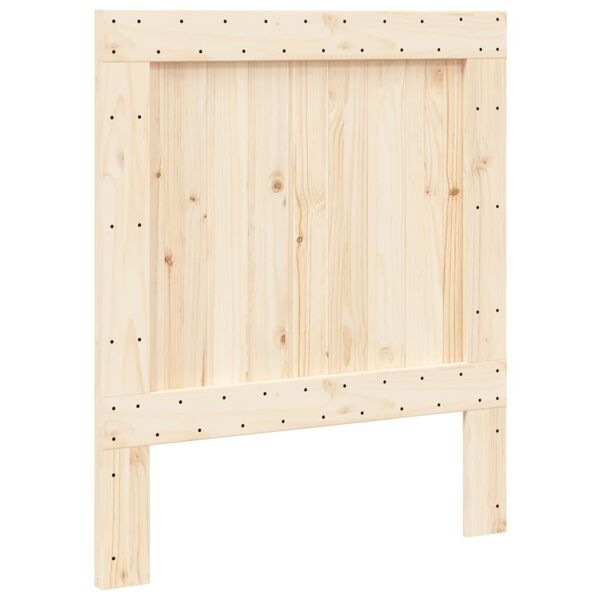 vidaXL Headboard Natural Solid pine wood Single Durable Bed Headboard