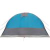 vidaXL Camping Tent Tunnel 5-Person Blue Waterproof
