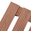 vidaXL Plant Trolley Set of 2 Brown Wood-Plastic Composite Small
