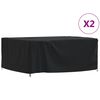 vidaXL Garden Furniture Cover Black 420D Oxford fabric with PU coating
