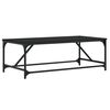 vidaXL Coffee Table Black Engineered wood, metal Medium Durable