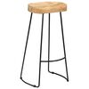 vidaXL Bar Chair Set of 2 Brown and Black