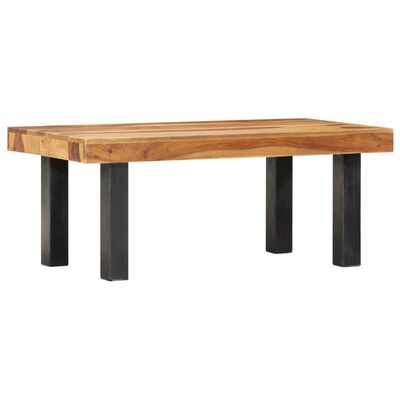 vidaXL Coffee Table 39.4"x19.7"x15.7" Solid Sheesham Wood
