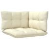 vidaXL Garden Lounge Set Cream Solid pinewood, fabric (100% polyester)