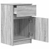 vidaXL Bedside Cabinet Set of 2 Grey Sonoma Engineered wood Medium