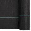 vidaXL Weed Membrane Black 13.1x16.4' PP