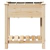 vidaXL Garden Planter Beige 27.95 x 14.57 x 30.12 in Solid Fir Wood