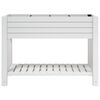 vidaXL Garden Raised Bed White Polypropylene Large Durable