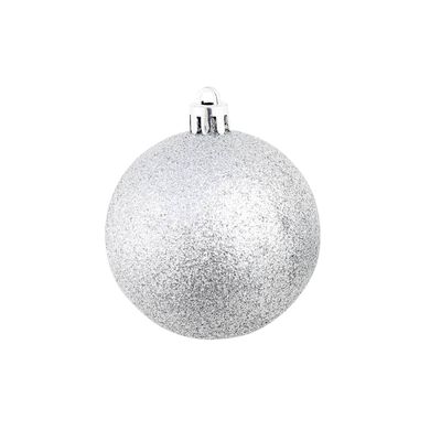 vidaXL 100 Piece Christmas Ball Set 1.2"/1.6"/2.4" Silver