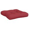 vidaXL Pallet Cushion Set of 3 Wine Red Polyester UV-Resistant Materials