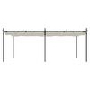 vidaXL Pergola with Retractable Roof Cream 231.9"x115"x90.6"