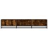 vidaXL TV Cabinet Smoked oak Engineered wood, Metal Large TV Cabinet