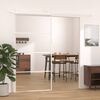 vidaXL Sliding Door ESG Glass and Aluminum 40.4"x80.7" White