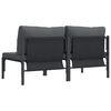 vidaXL Outdoor Furniture 2 pcs Anthracite 31.50 x 31.50 x 27.95 in