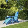 vidaXL Garden Chair Aqua Blue HDPE Standard Detachable
