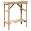 vidaXL Plant Stands with Shelf Brown 75 x 40 x 90 cm Solid pine wood