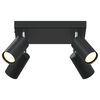 vidaXL Ceiling Spotlight Black 26 x 26 x 16.5 cm Steel